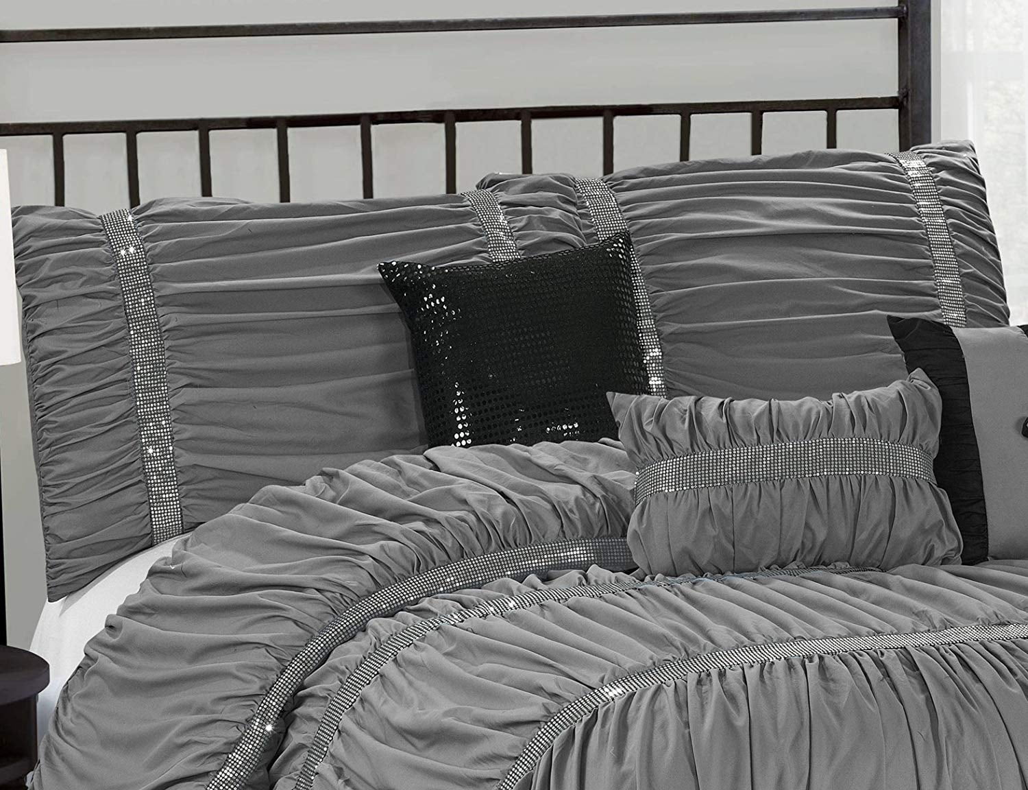 Comforter Set Queen 7 Piece with Shams & Bed Skirt a7