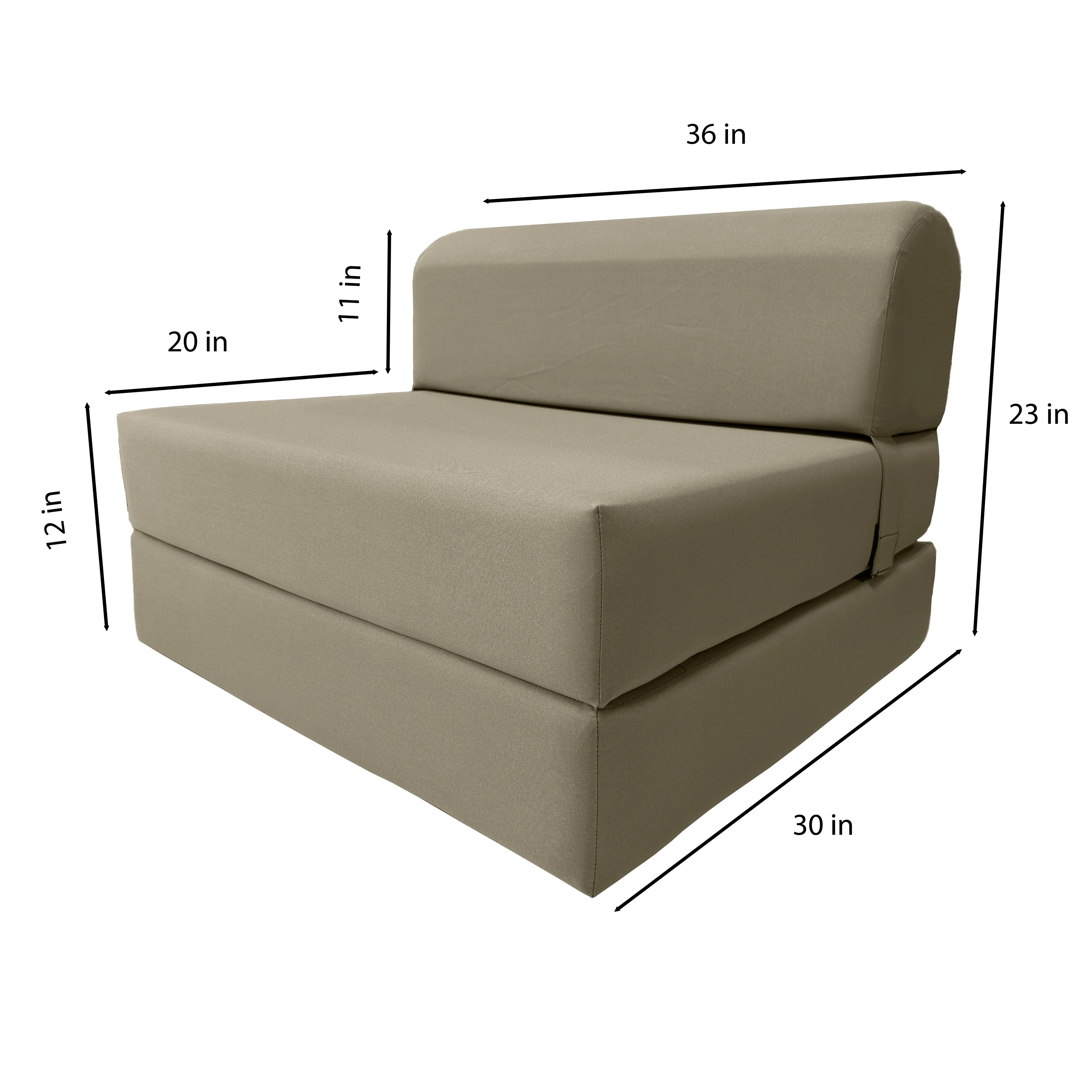 Folding Foam Sleeper Chair Bed, Portable Guest Sofa a7