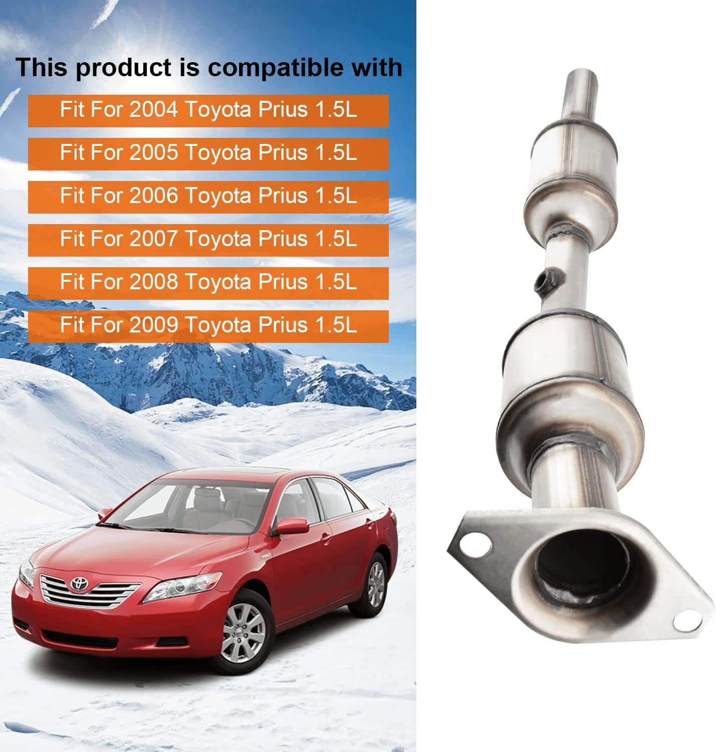 Catalytic Converter for Toyota Prius 1.5L Stainless Steel k7