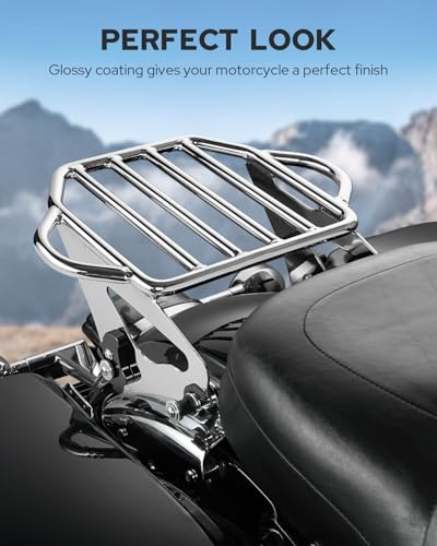 Chrome Detachable Luggage Rack for Harley Touring 2009-2024 k7