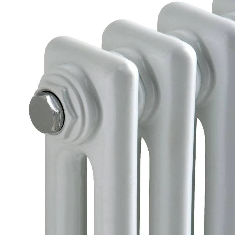 Column Radiator, Cast Iron Style, White Finish 7k