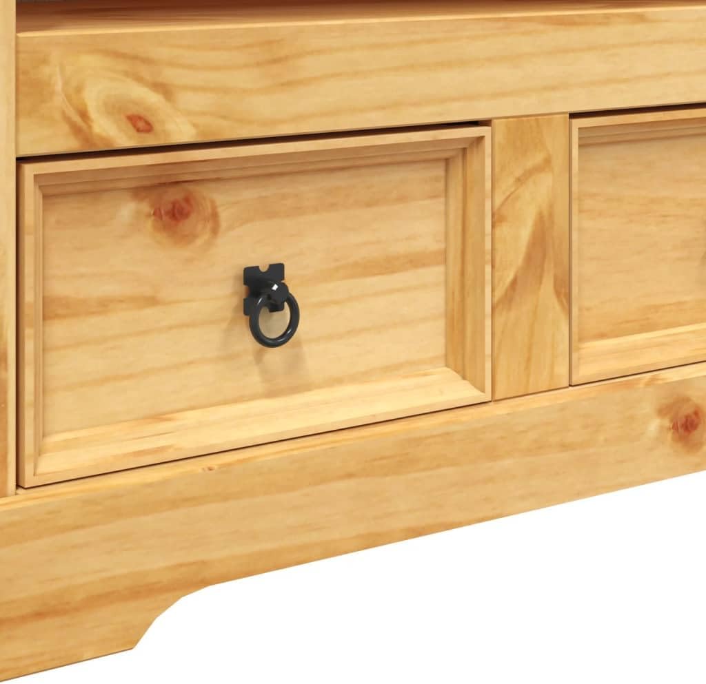 TV Stand Retro Low Console for Living Room Entryway A7
