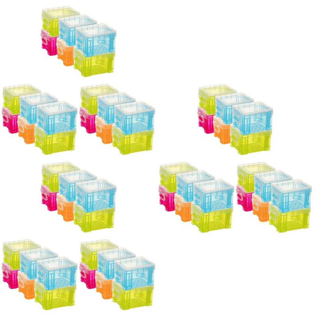 Small Plastic Storage Box with Lid 18 Pcs a7