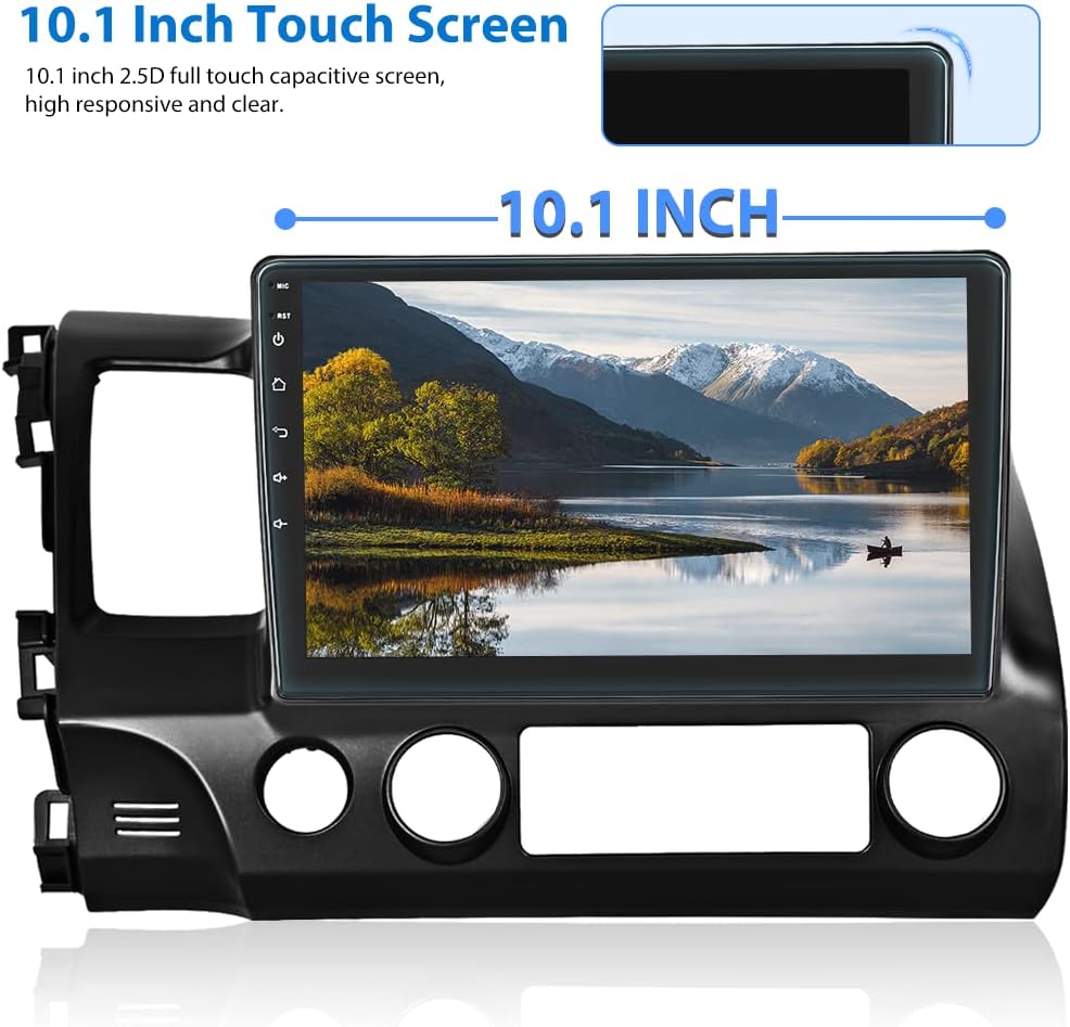 Car Stereo 10.1 Inch Touch Screen Radio with Navigation Bluetooth Fm7