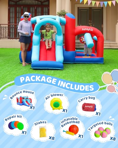 Inflatable Bounce House with Slide for Kids 7k