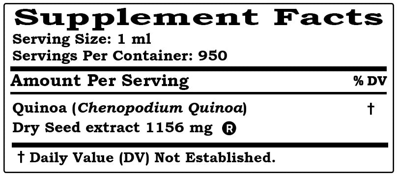 Quinoa Dry Seed Alcohol-Free Liquid Extract Glycerite 32 Fl Oz k7
