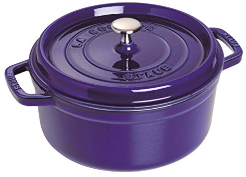 Staub Round Cast Iron Cocotte Black, 2.25 qt, 40509-487-0