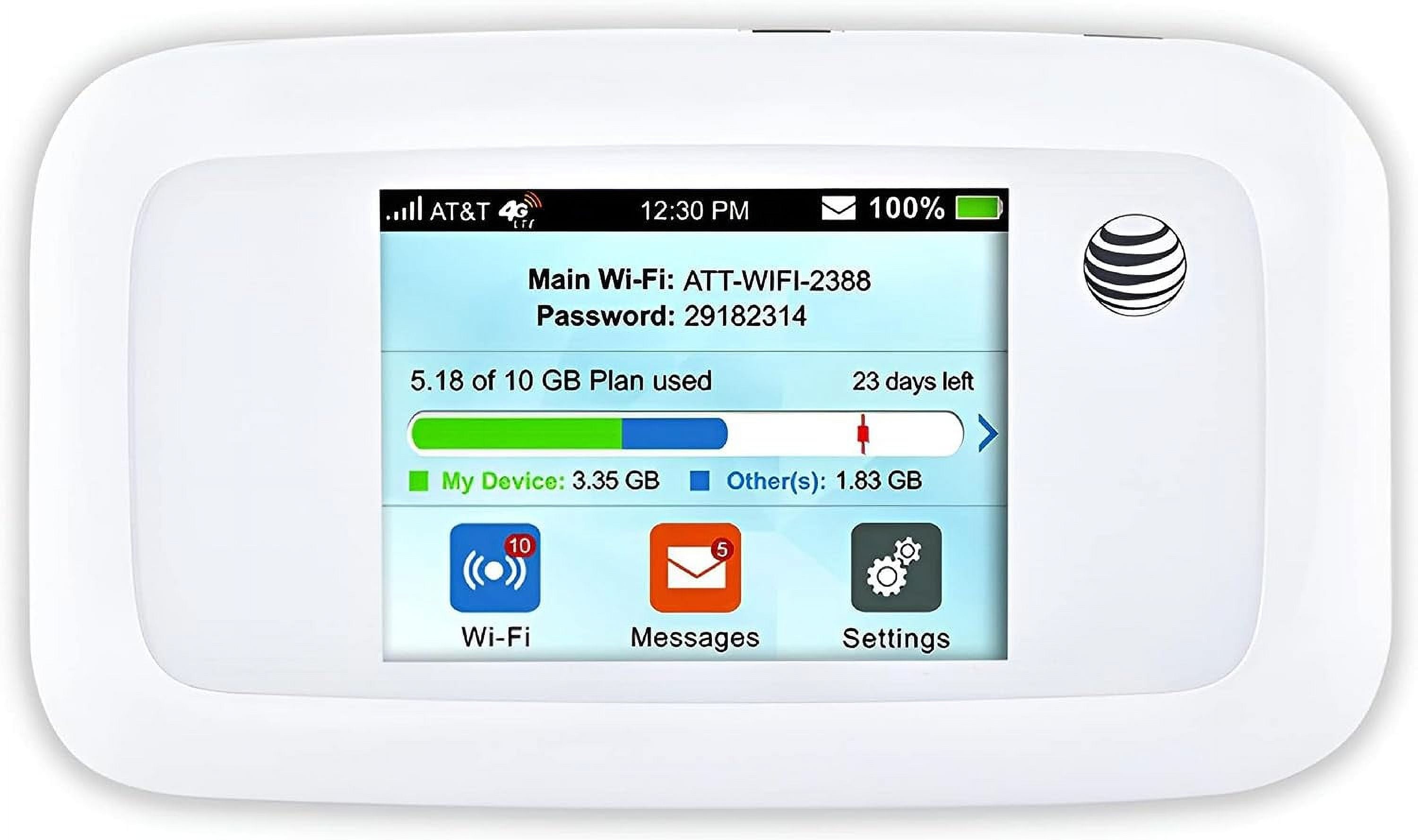 Bundle For AT&T Mobile Hotspot Velocity 4G LTE Router MF923 | Up To 150Mbps Download Speed | fi Connect Up To 10 Devices | GSM Unlocked Case And Extra Battery