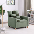Zechuan Convertible Sleeper Sofa Chair Bed,Adjustable Chair with Pillow,Multi-Functional Sleeper Chair with Soft Teddy Fabric