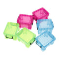 18 Pcs  Small Plastic Box Plastic Crafts Storage Box Organizer Box Beads Box with Lid