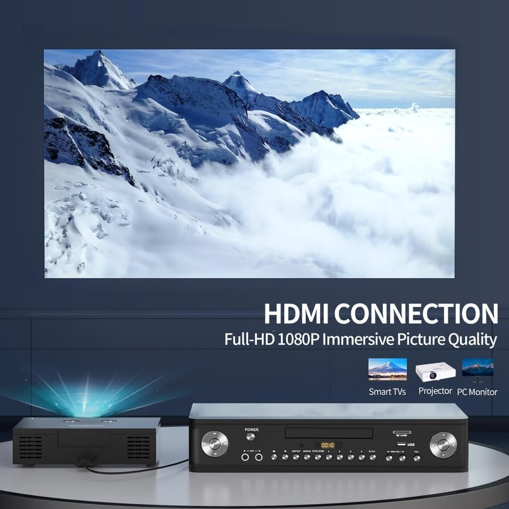 DVD Player for TV 1080P HDMI USB SD Region Free Remote A7