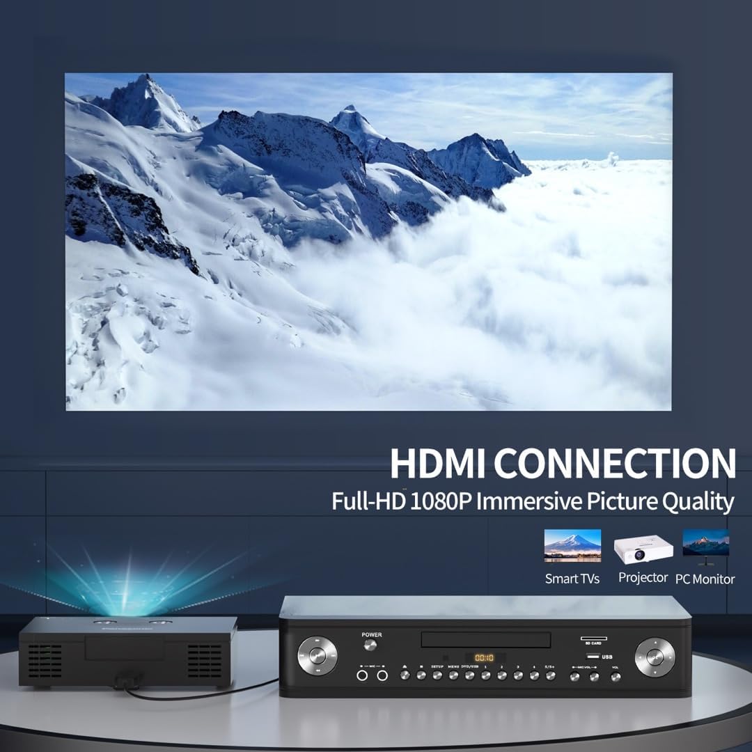 DVD Player for TV 1080P HDMI USB SD Region Free Remote A7