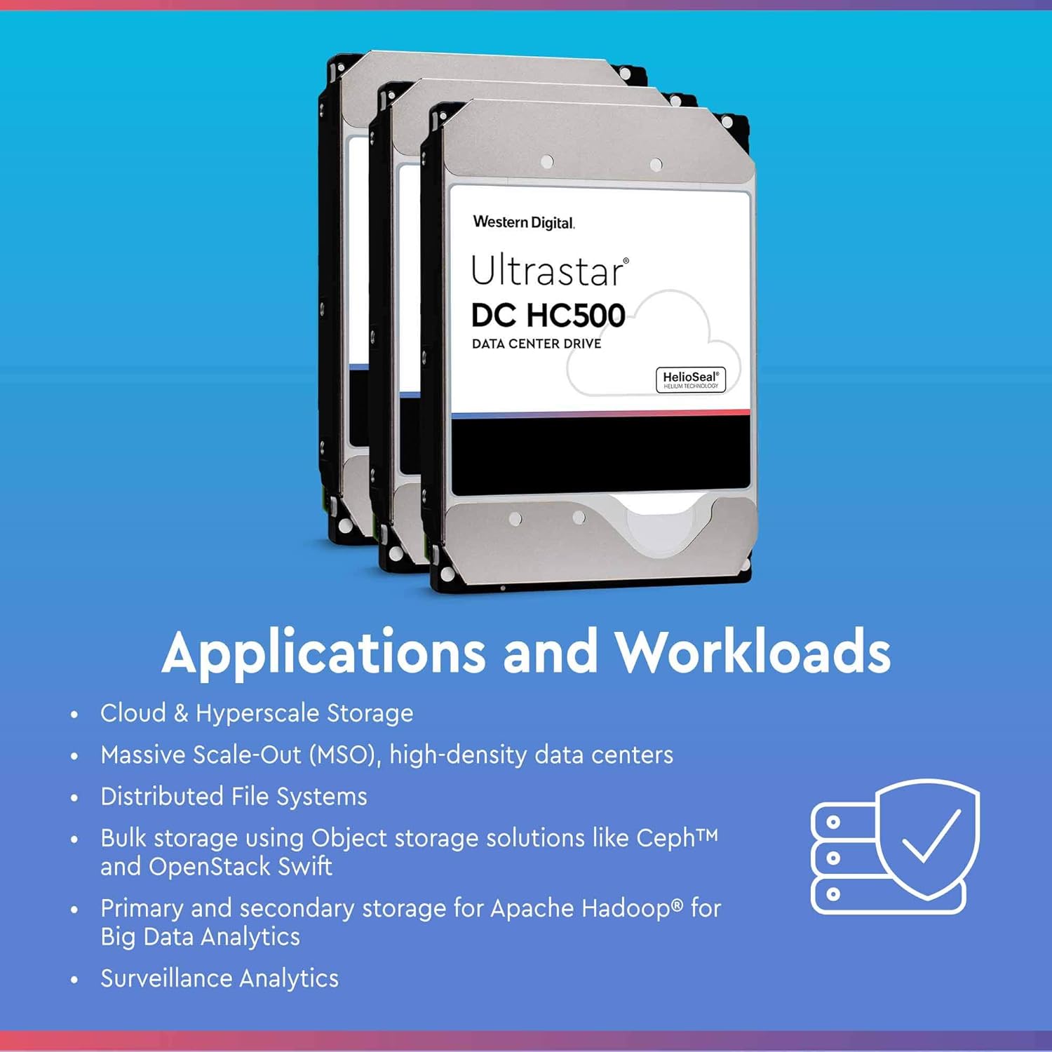 10TB 7200RPM Enterprise HDD 3.5in SATA 6Gb/s 256MB Cache R7