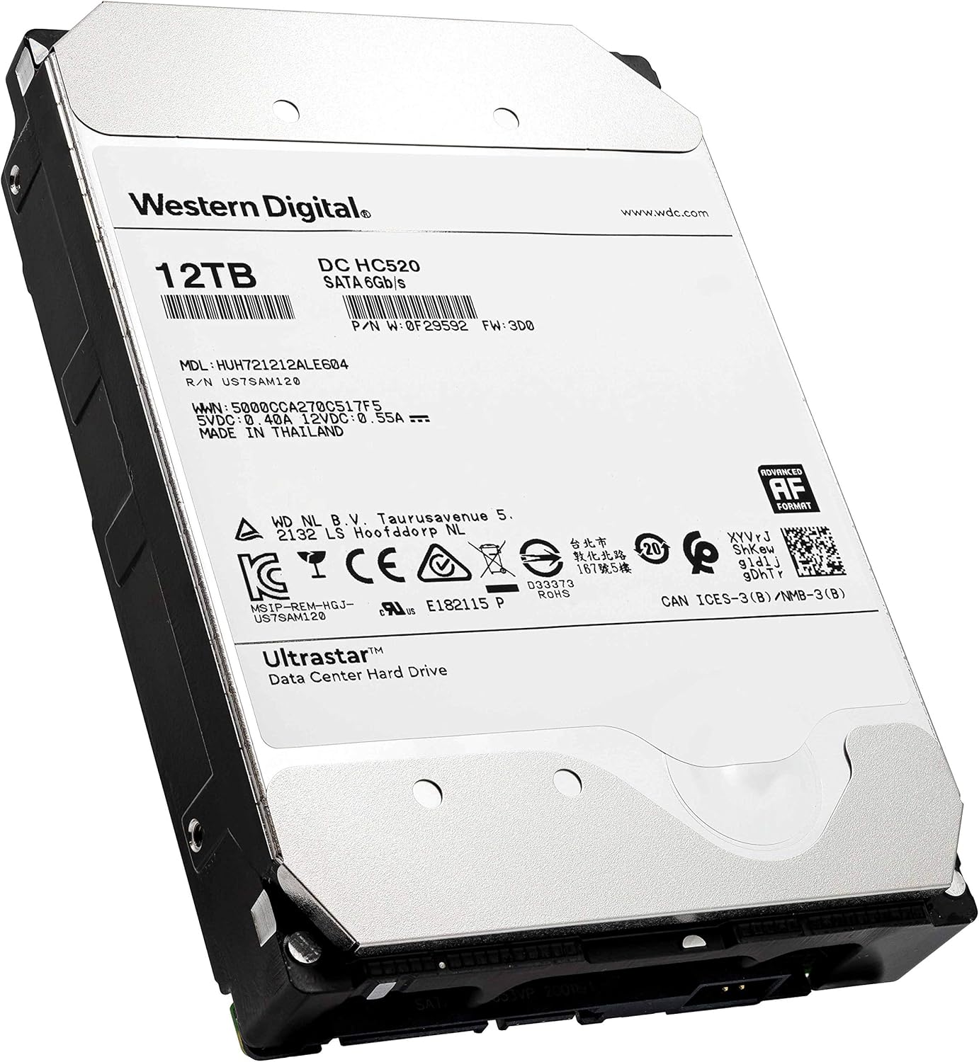 10TB 7200RPM Enterprise HDD 3.5in SATA 6Gb/s 256MB Cache R7