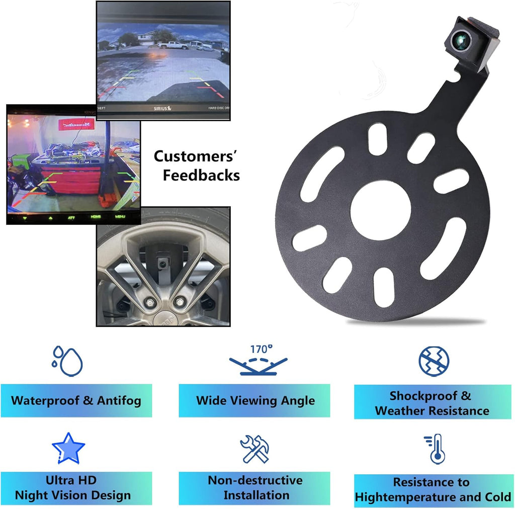 Car Backup Camera Rear View for Jeep Wrangler JK 2007-2018 Spare Tire Mount A7k