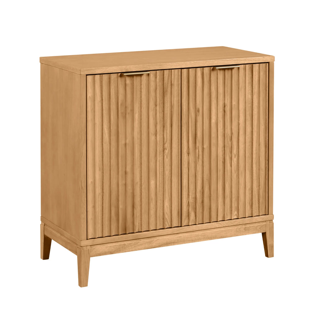 Modern Sideboard Kitchen Cabinet with Fluted Doors a7