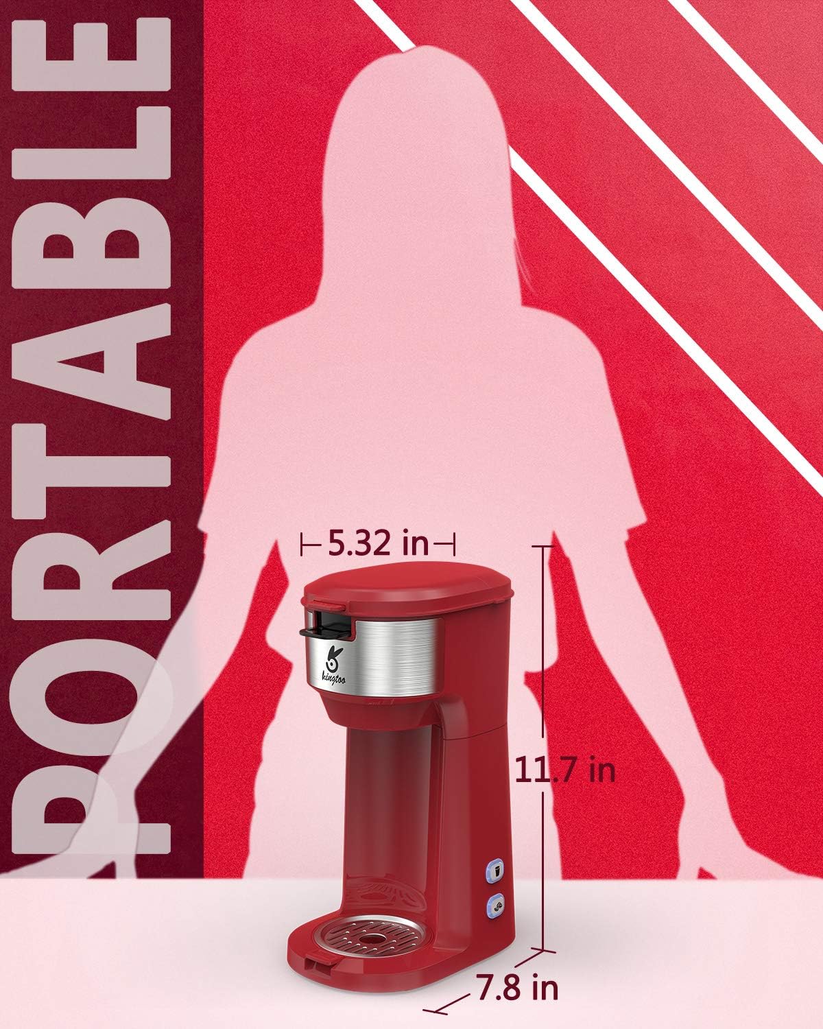 Single Serve Coffee Maker with Self Cleaning Function a7