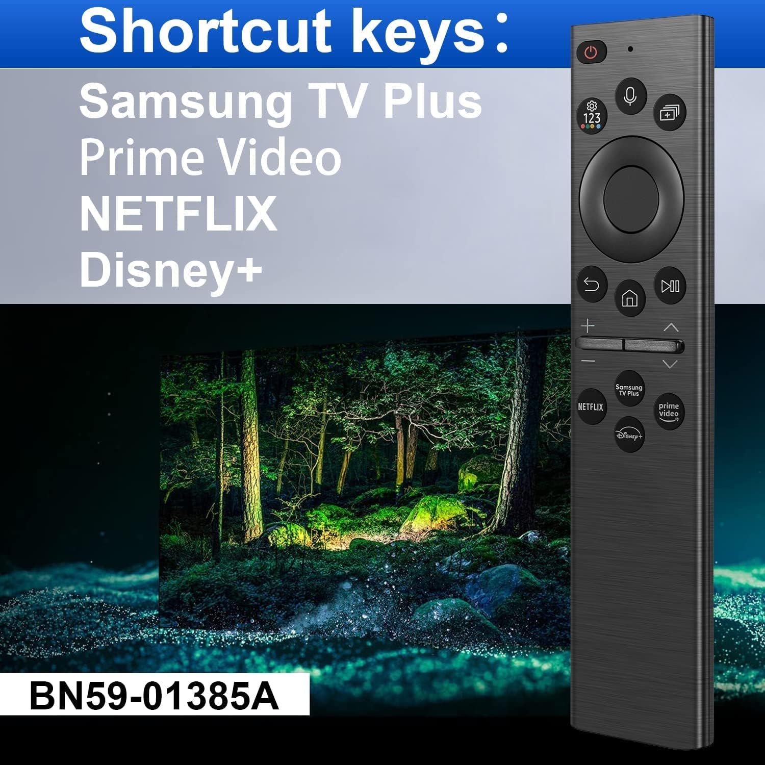 Replacement Voice Remote for Smart TVs Compatible with Neo QLED, Frame, Crystal UHD A7