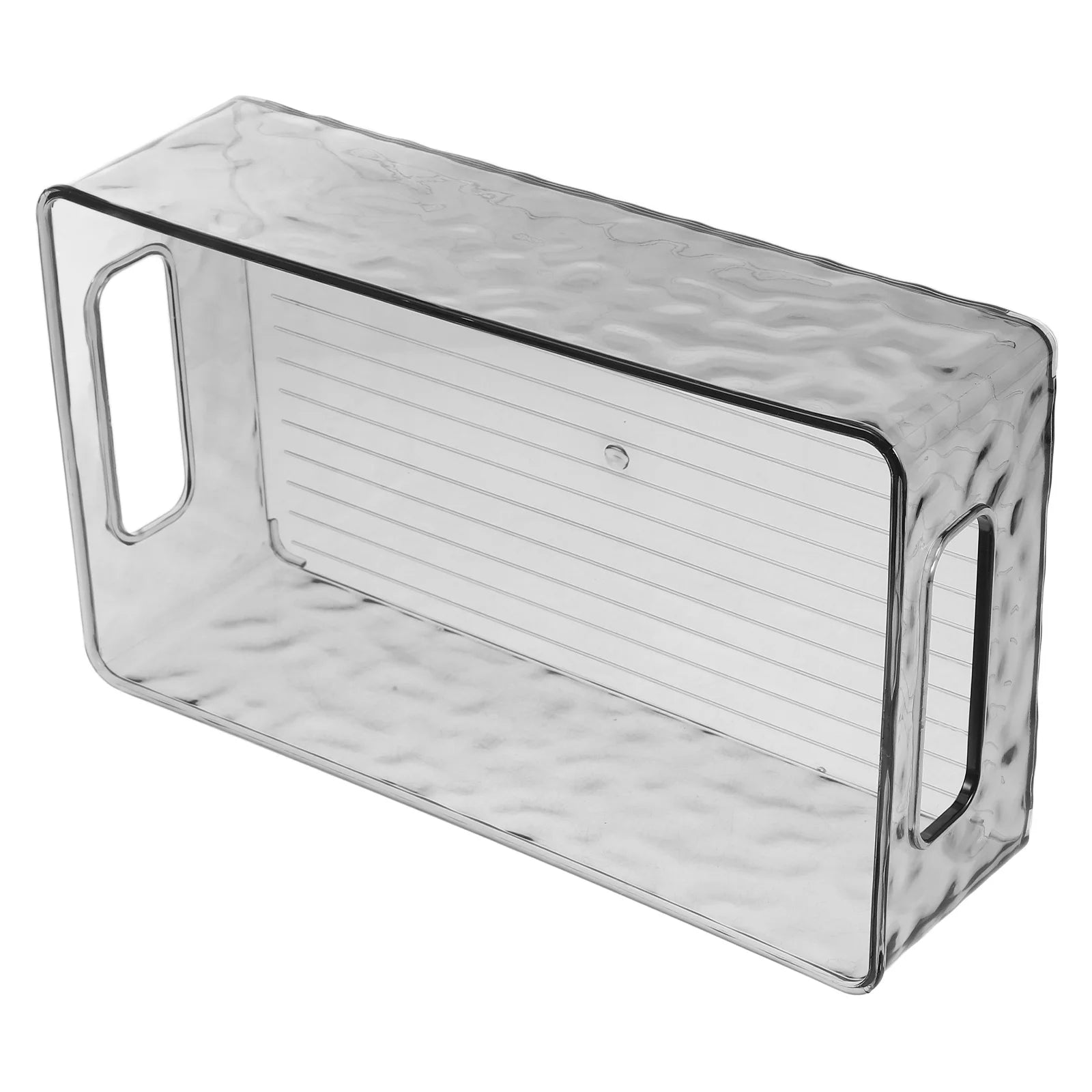 Clear Stackable Plastic Storage Box for Fridge Freezer Kitchen Pantry k7