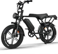 V8 Electric Bike for Adults, 20" Fat Tire Ebike with 750W Brushless Motor/ 48V 15Ah Removable Battery/Up to 31MPH/ 7-Speed Transmission Electric Bicycle/UL Certified, Black