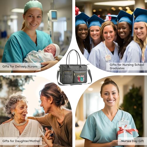 Nurse Bag for Work, 17'' Large Tote a7