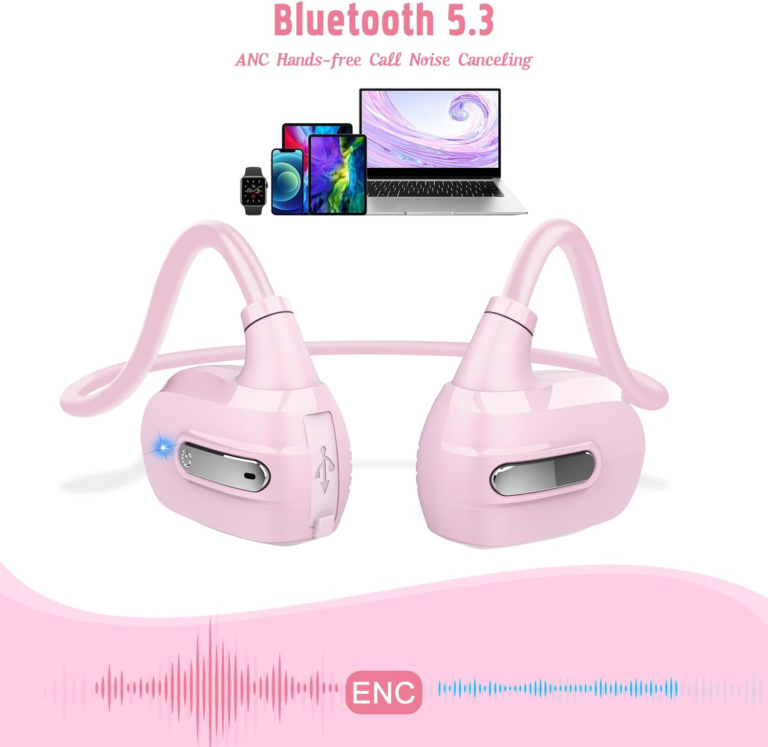 Kids Open Ear Headphones Bluetooth 5.3 A7