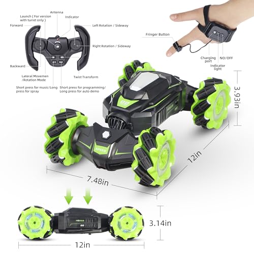RC Car Stunt Truck with Soft Bullets and LED Lights 7k