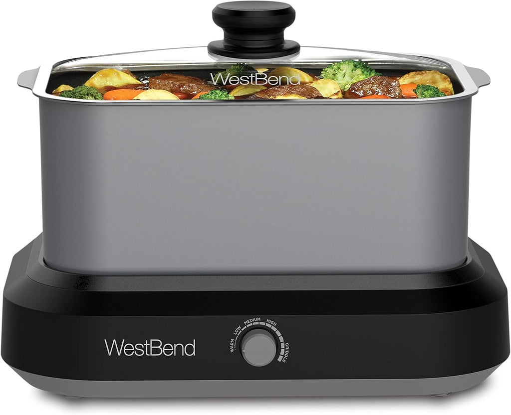 Slow Cooker 6-Quart Non-stick Red a7