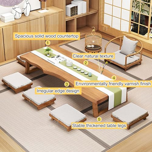 Japanese Floor Table Solid Wood Low Coffee Table a7