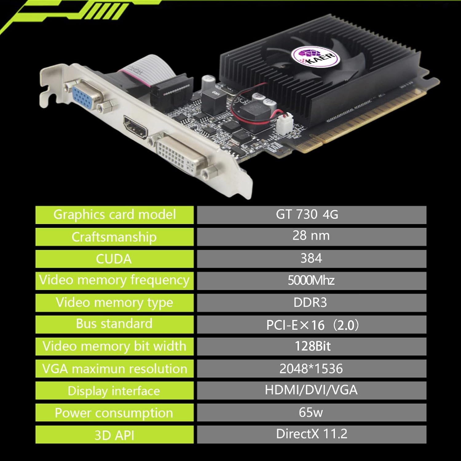 Graphics Card 4GB GDDR5 PCIe 3.0 k7