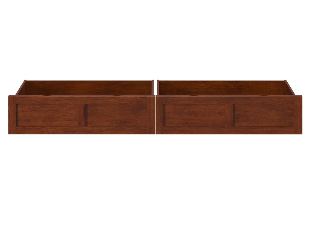 Solid Wood Under Bed Storage Drawers 2 Pack A7