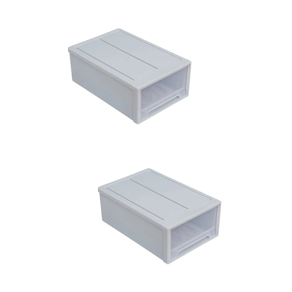 Stackable Transparent Storage Box Drawer Organizer a7