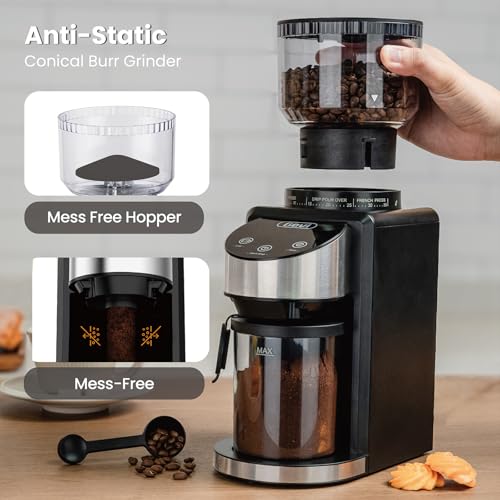 Conical Burr Coffee Grinder, Adjustable Mill, 35 Grind Settings a7