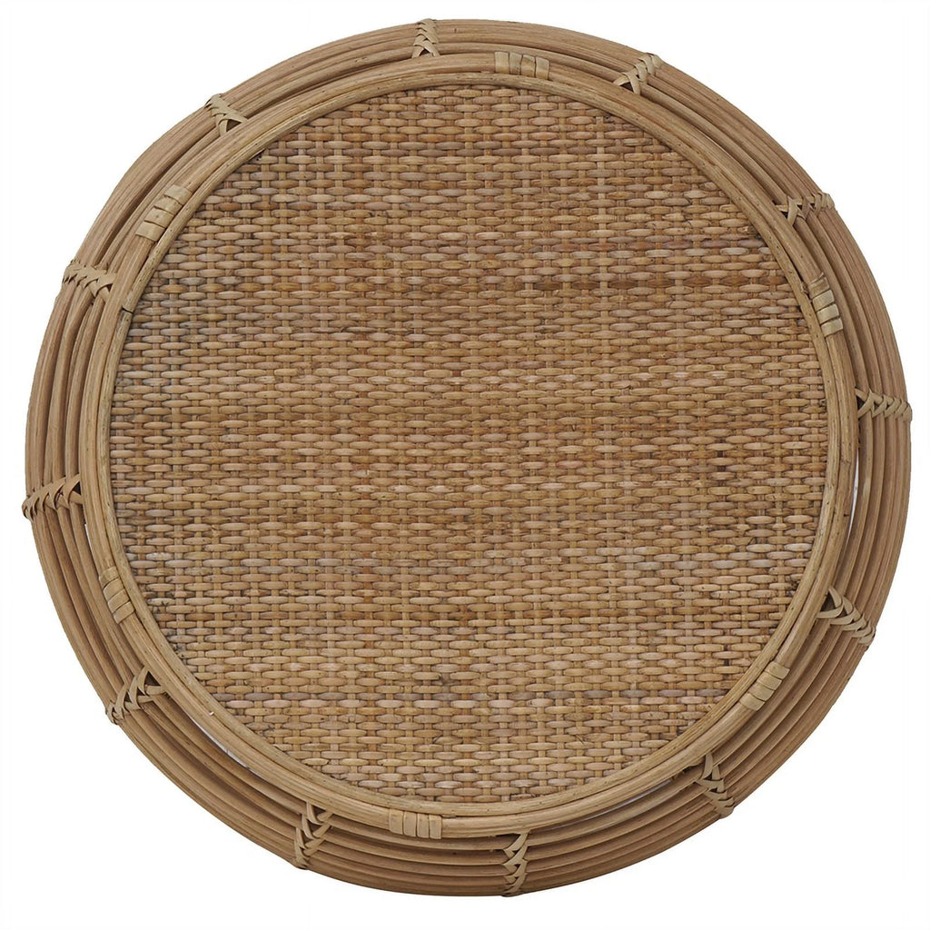 Rattan End Table Natural Espresso a7