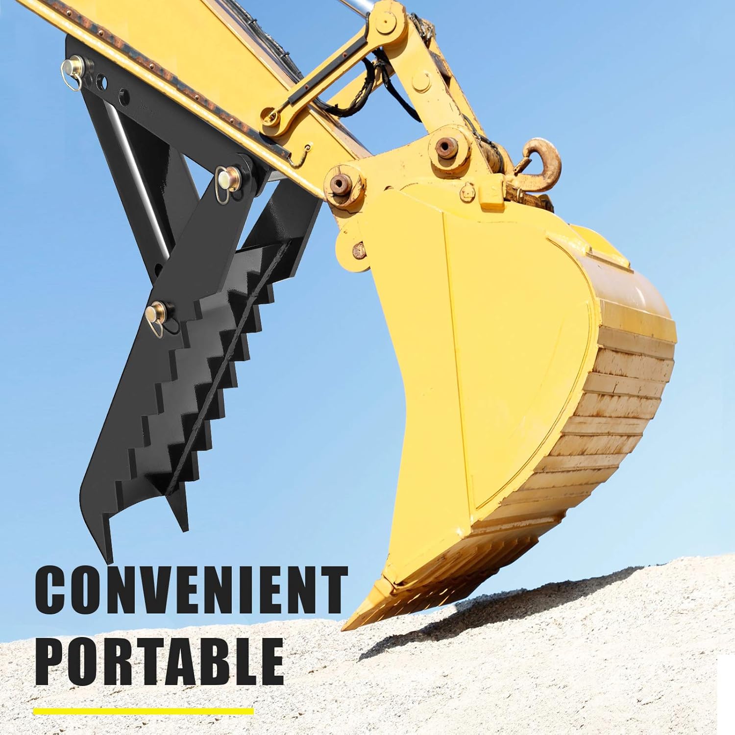 24in Backhoe Thumb 1/2in Steel Weld On Excavator Attachment a7