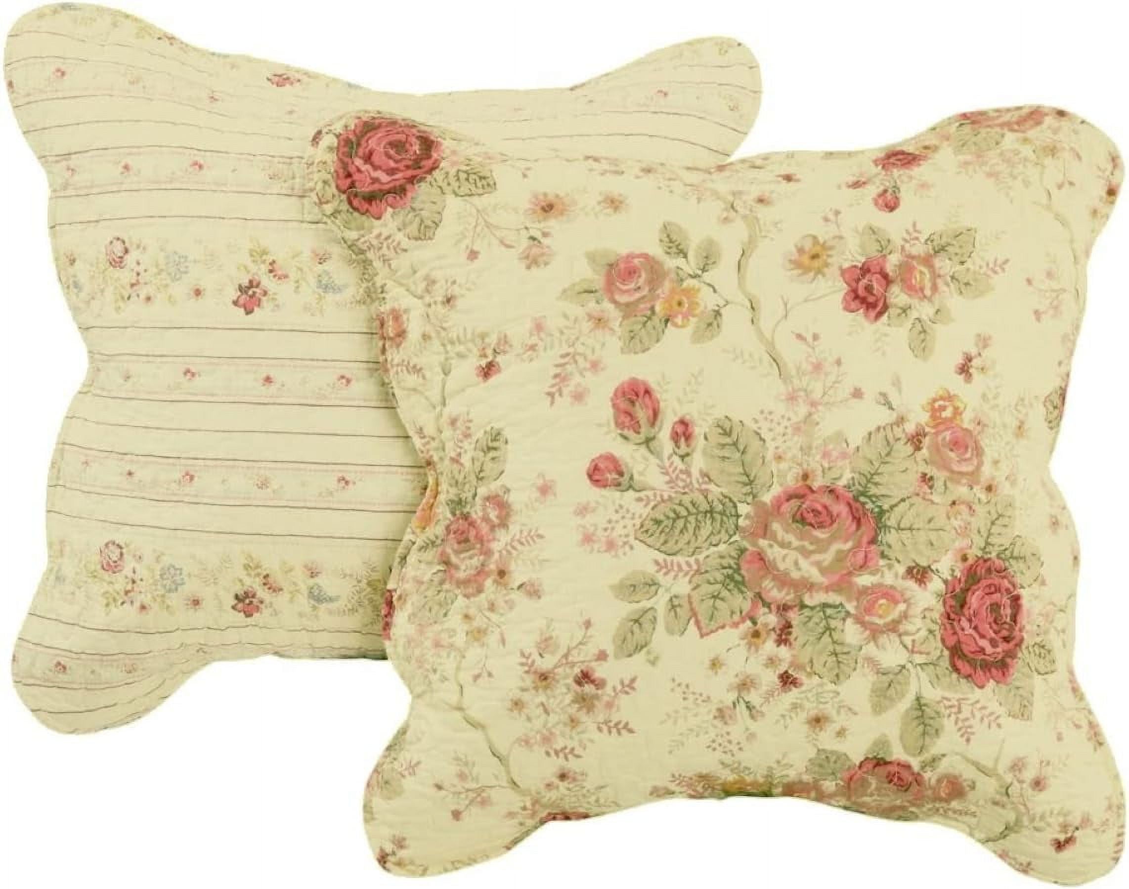 Chic Romantic Rose Bedding Quilt Set King Cal King a7