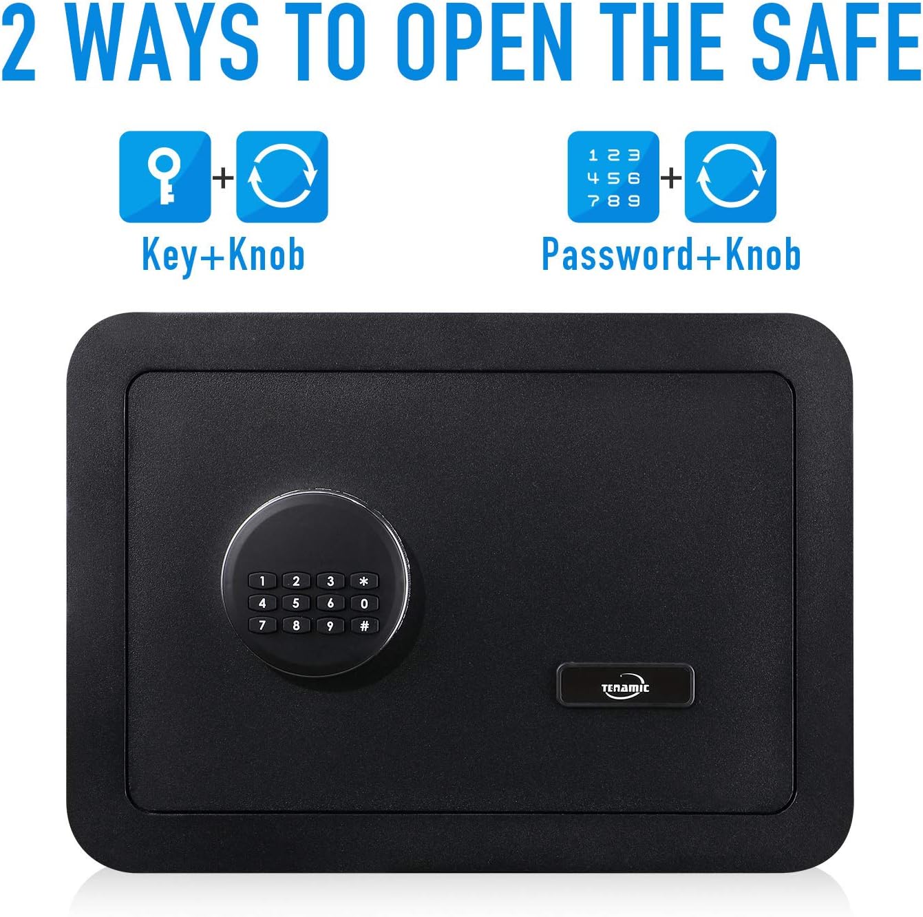 Safe Box 0.85 cu ft Electronic Keypad Lock, Solid Steel Home Office Safe A7
