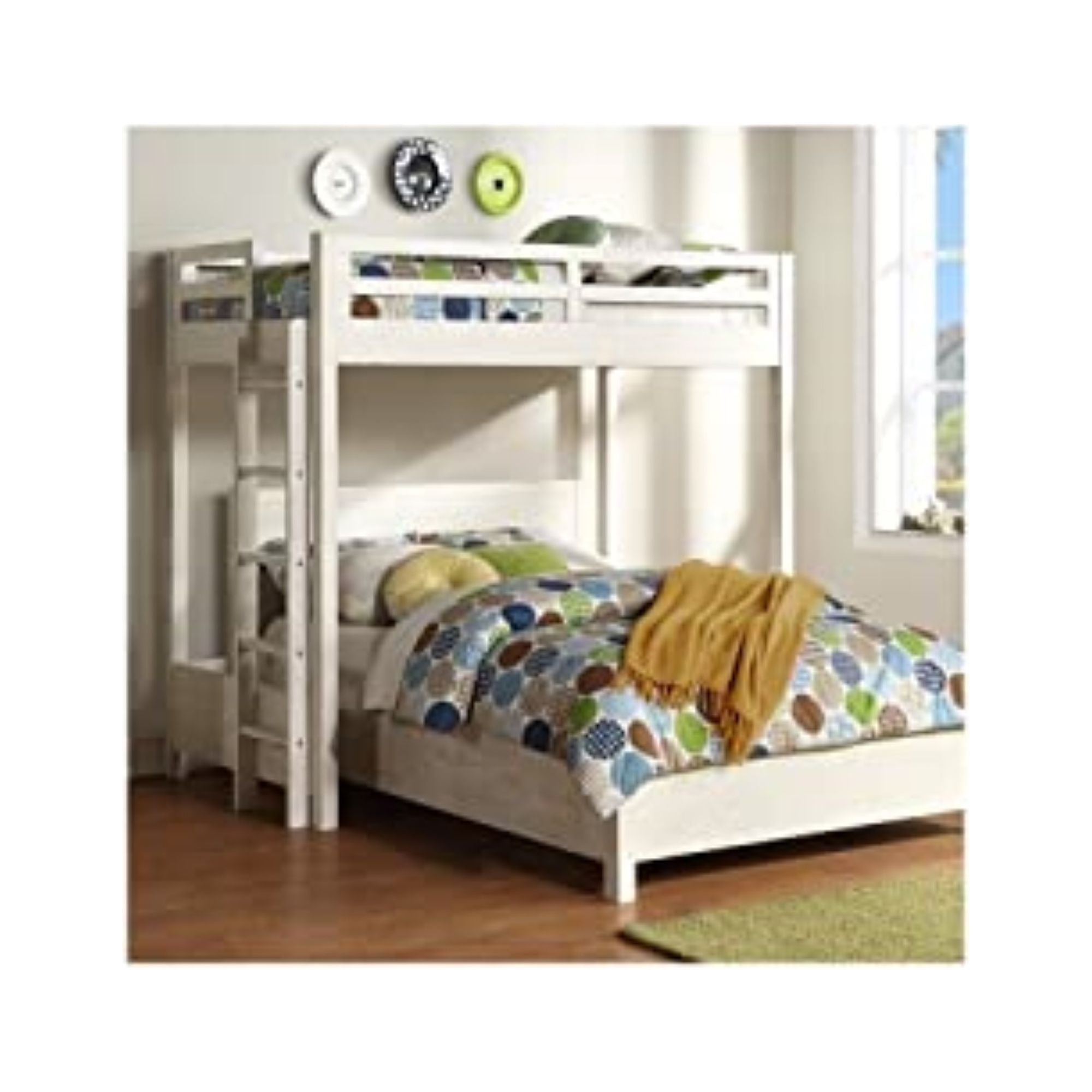 Twin Loft Bed Weathered White a7