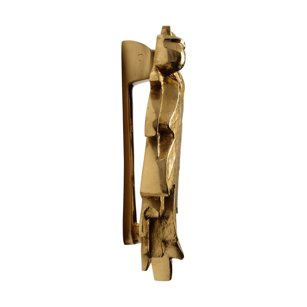 Solid Brass Oak Leaf Door Knocker 6in A7