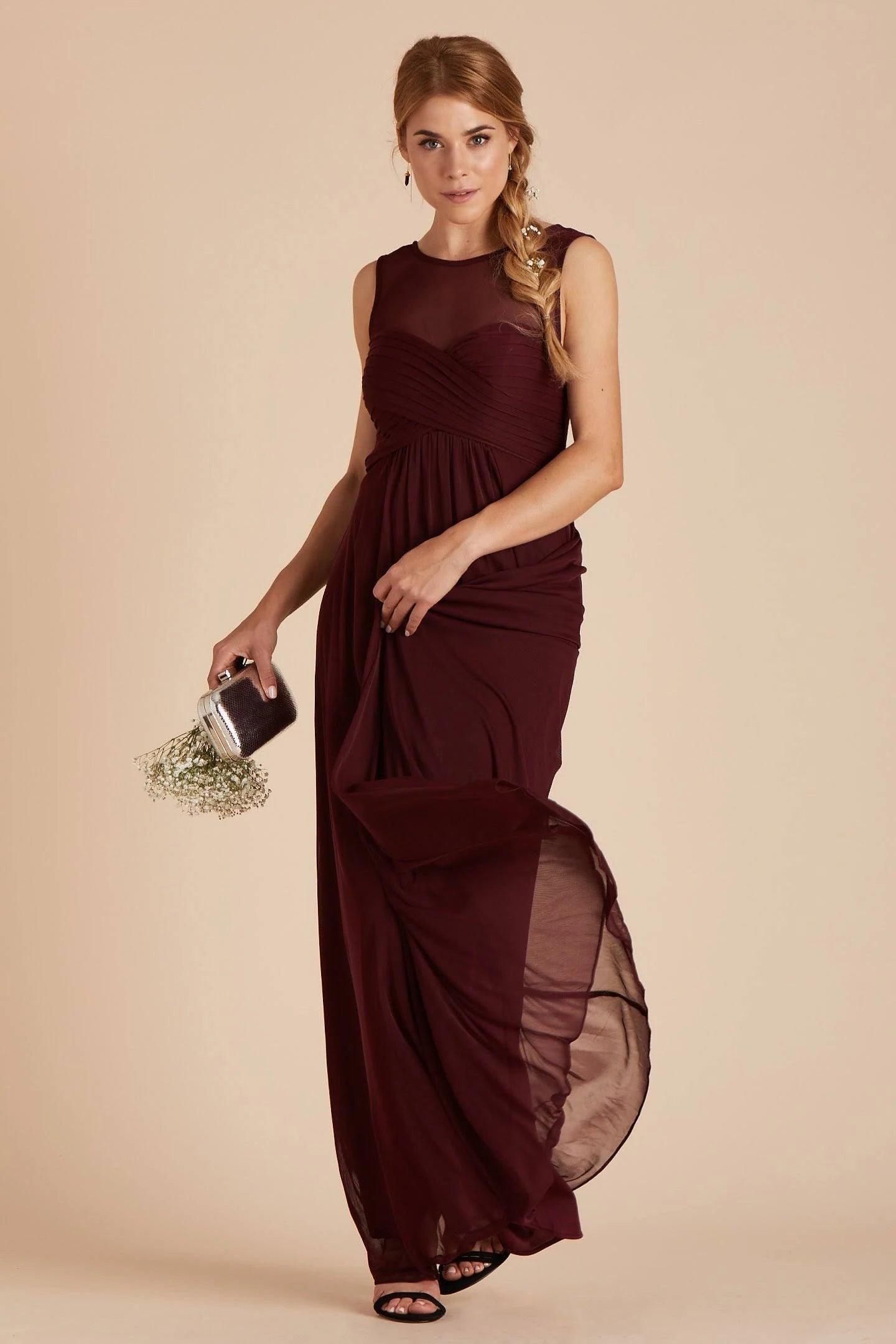 Bridesmaid Dress in Cabernet S a7