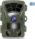 Trail Camera 4K 32MP Hunting Camera with 110° Wide Angle Wildlife Camera 0.2S Trigger Time Trail Game Camera with Night Vision 65ft Motion Activated IP66 Waterproof 2.4” LCD for Wildlife Monitoring
