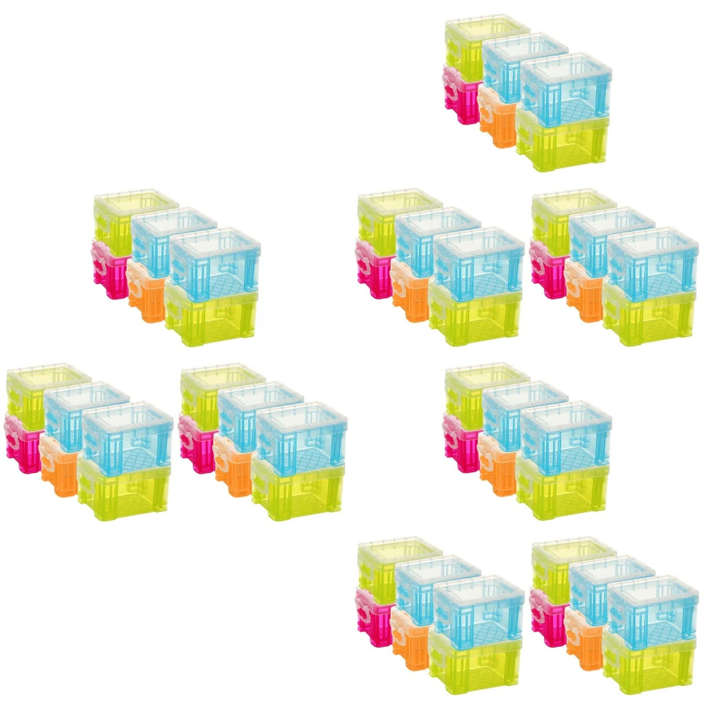 Small Plastic Storage Box with Lid 18 Pcs a7