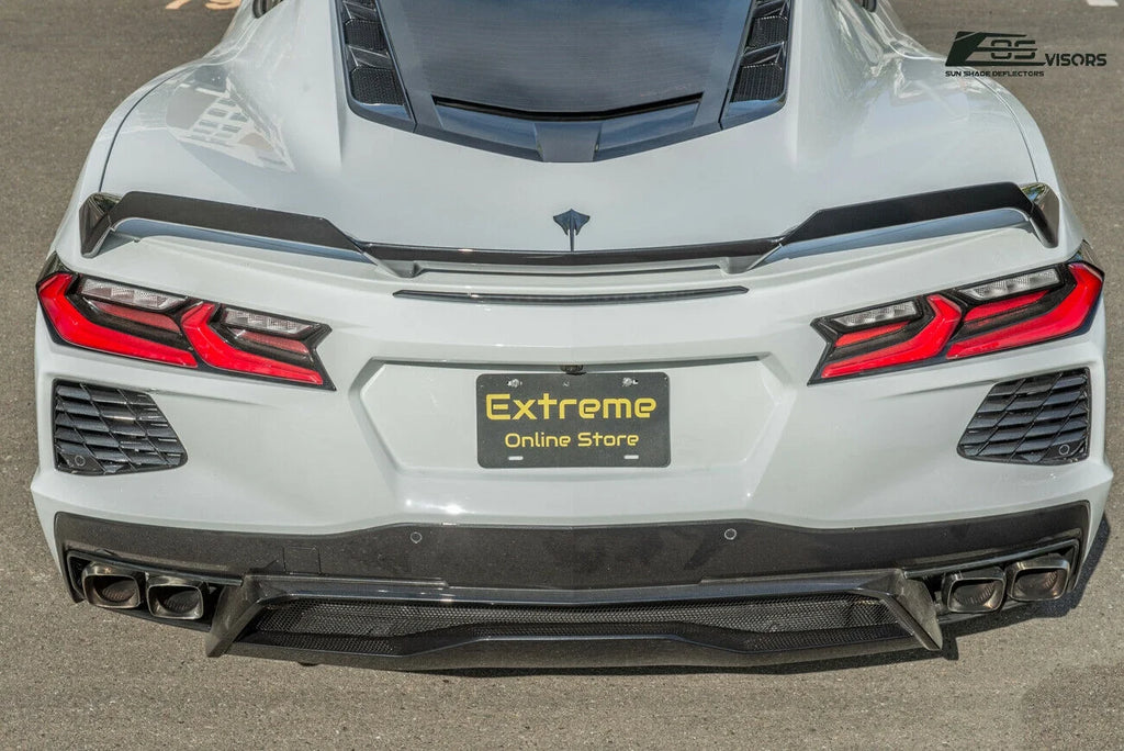 Replacement Rear Trunk Spoiler Wickers Pair for Corvette C8 A7