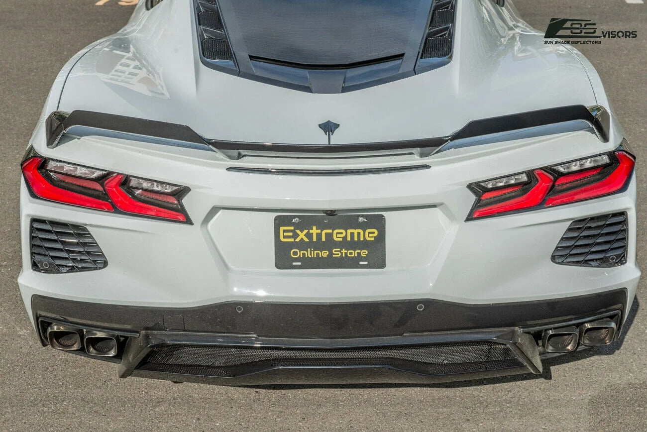 Replacement Rear Trunk Spoiler Wickers Pair for Corvette C8 A7