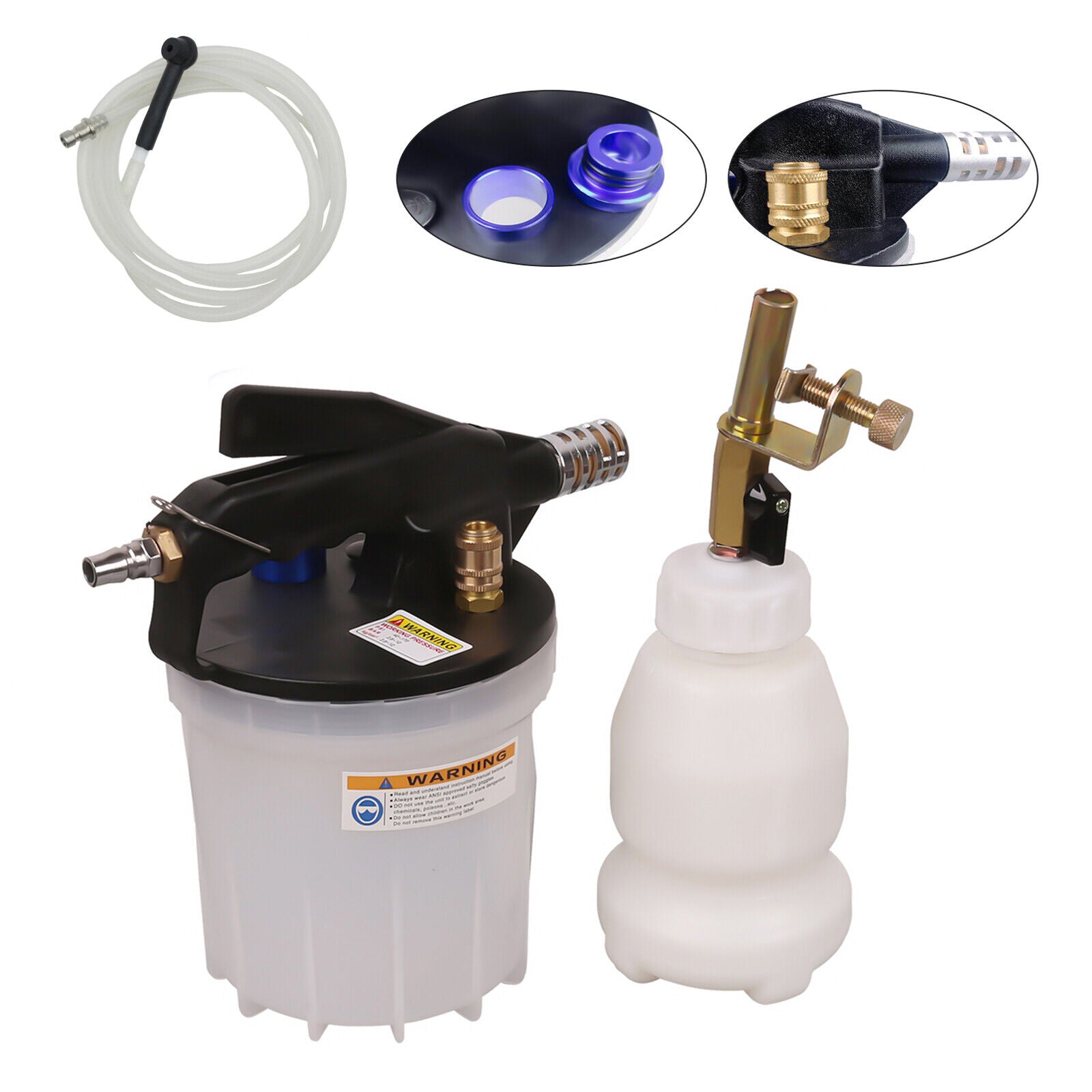 Pneumatic Vacuum Brake Fluid Bleeder Extractor Kit 2L k7