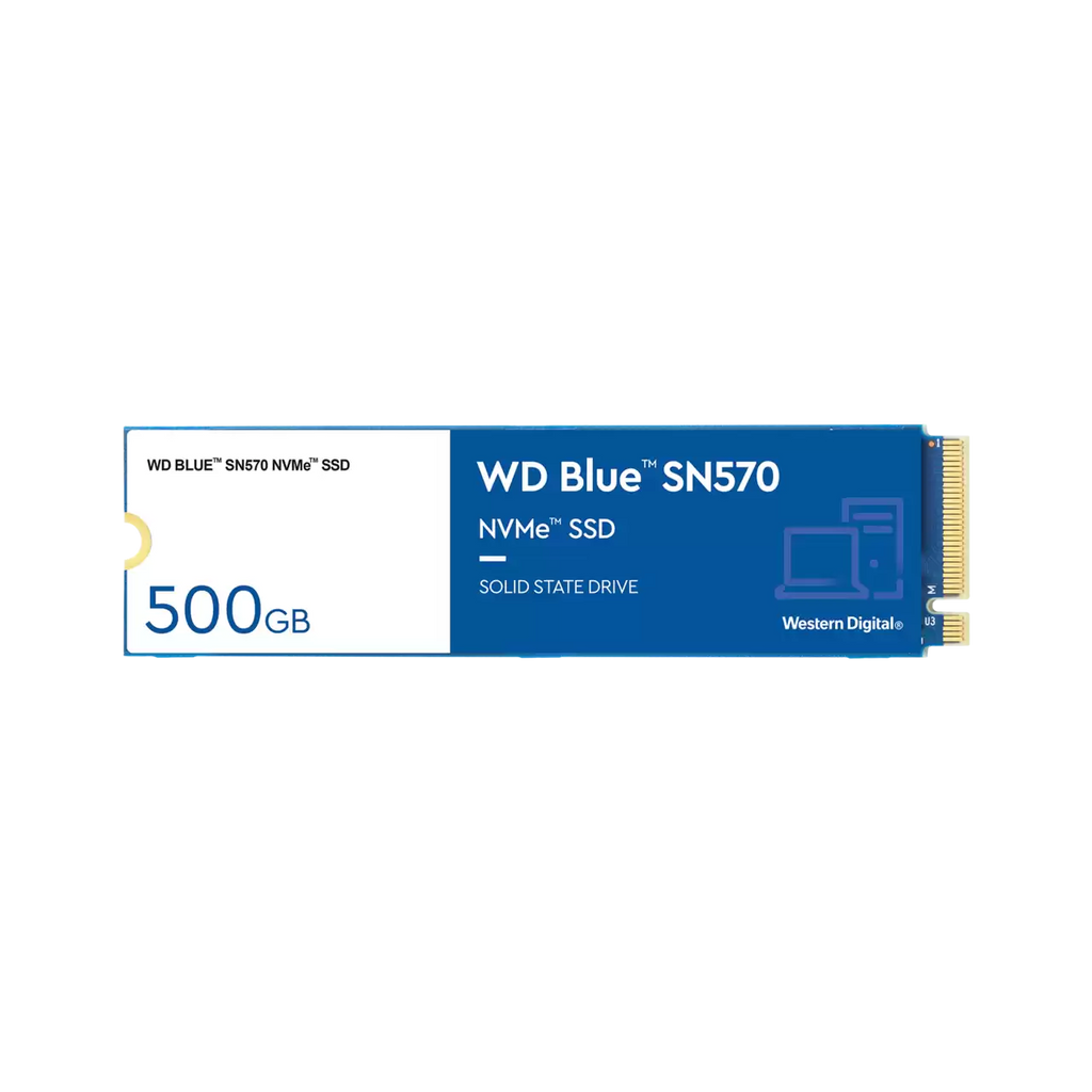 Western Digital 500GB WD Blue SN570 NVMe SSD, Internal M.2 2280 Solid State Drive - WDS500G3B0C