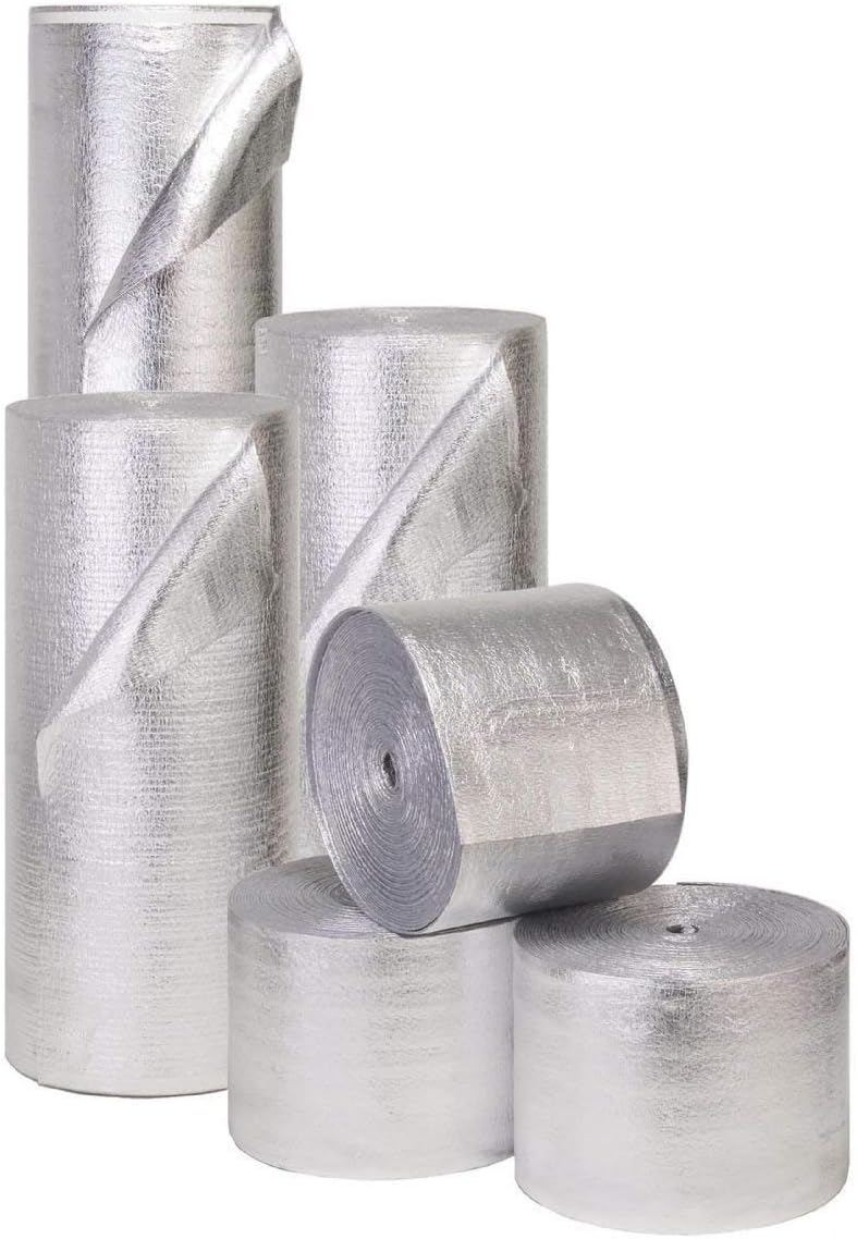 2 Car White Reflective Foam Core Garage Door Insulation Kit 7k