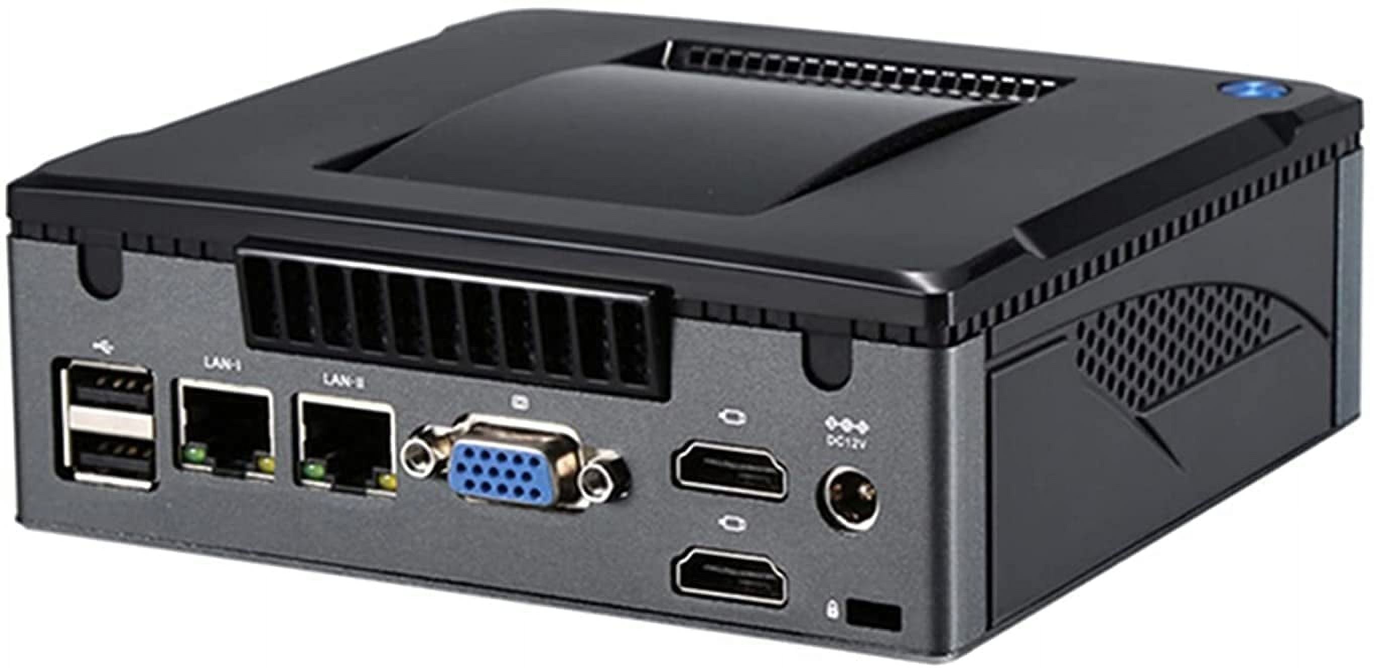 PARTAKER K5 Mini PC, Micro Computer, Desktop Computer with Intel Core I7 5500U/5600U, 4G DDR3 128G SSD, Support Triple Display(2X HDMI+VGA)/Dual Gigabit Ethernet/Dual-Band WiFi, Windows 10 Pro