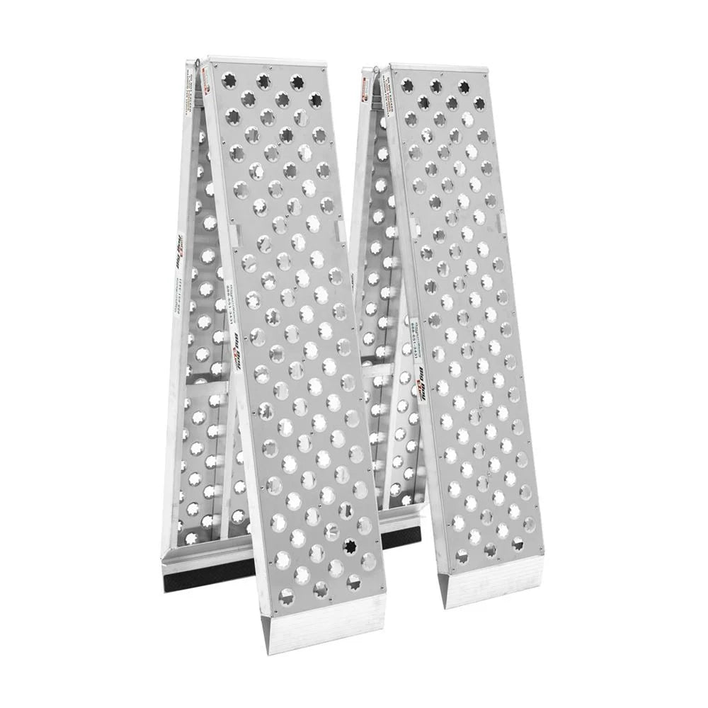 Big Boy EZ Rizer MF2-10214-EZ Aluminum 10' Arched Dual Runner Folding ATV Ramps by Black Widow