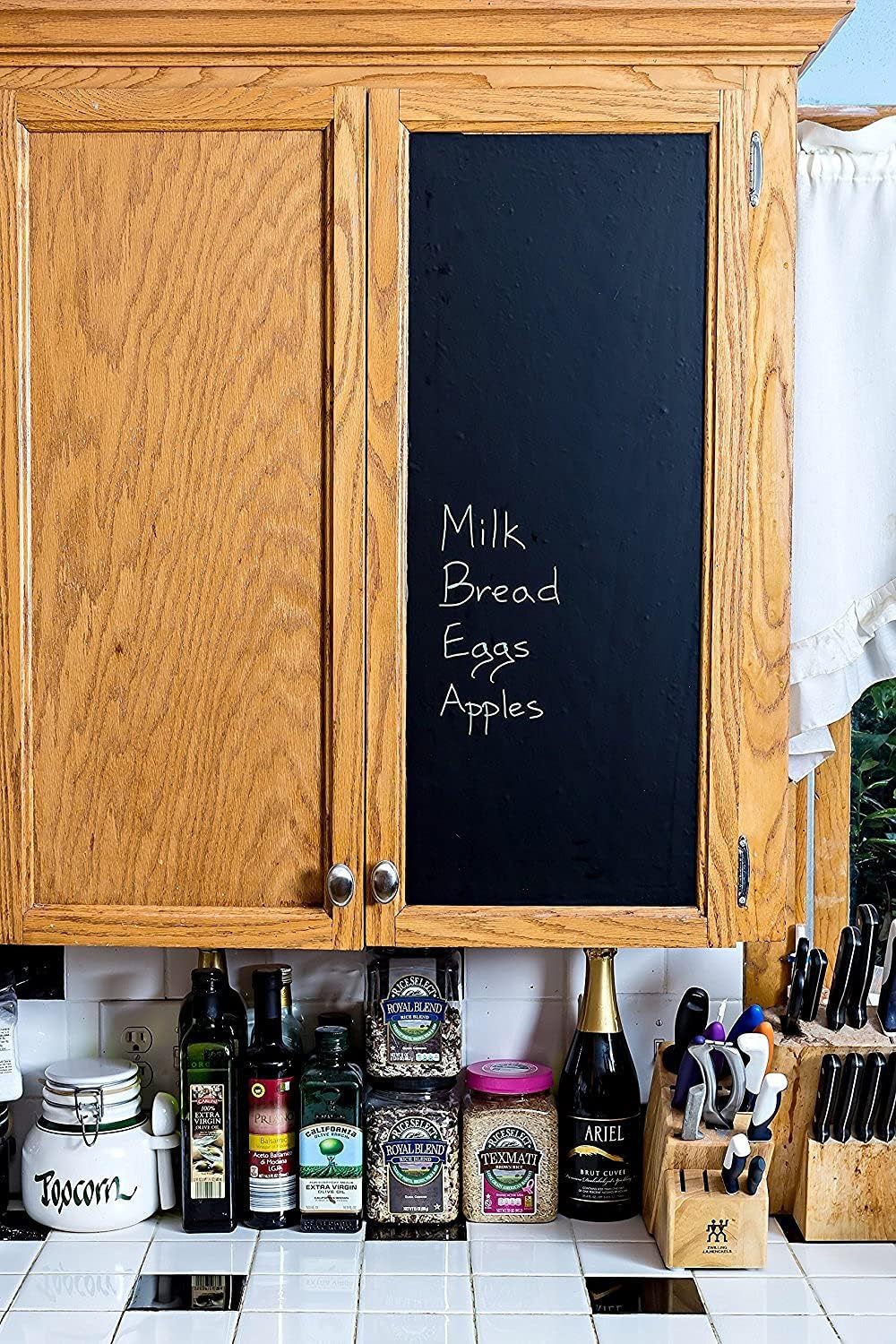 Chalkboard Wallpaper Roll with Markers & Eraser Cloth 7k